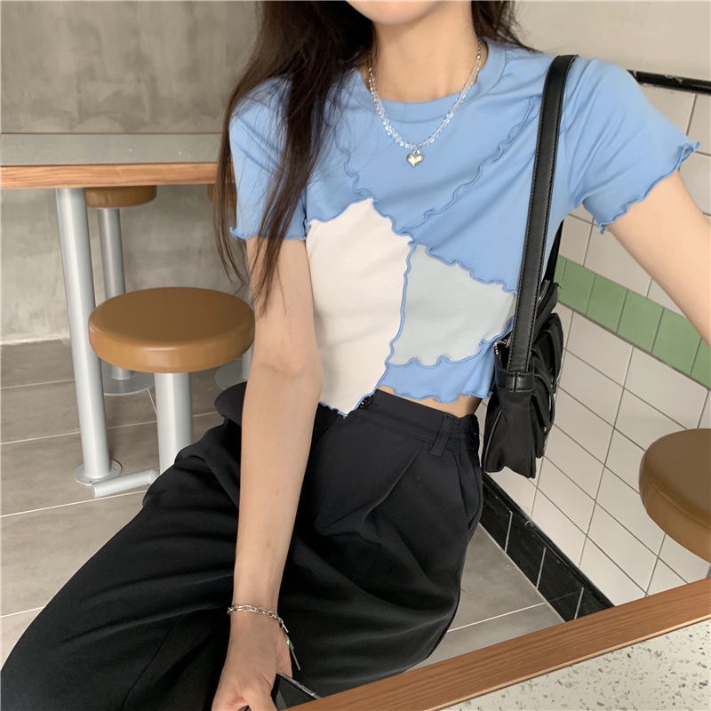 Áo Thun Tay Ngắn Cổ Tròn Phong Cách Hàn Quốc Cho Nữ JL-TX-281