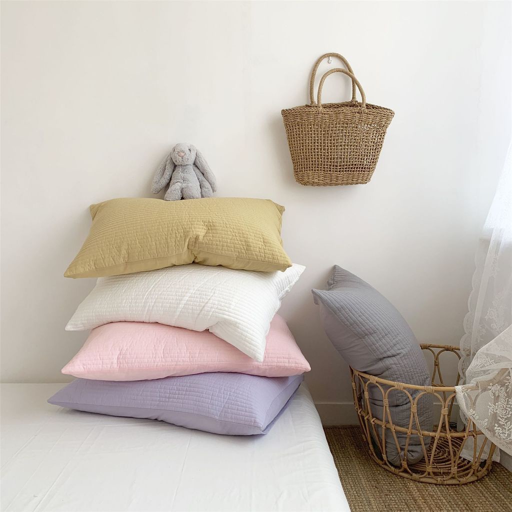 Bộ chăn ga và vỏ gối cotton thêu hình quả cherry xinh xắn