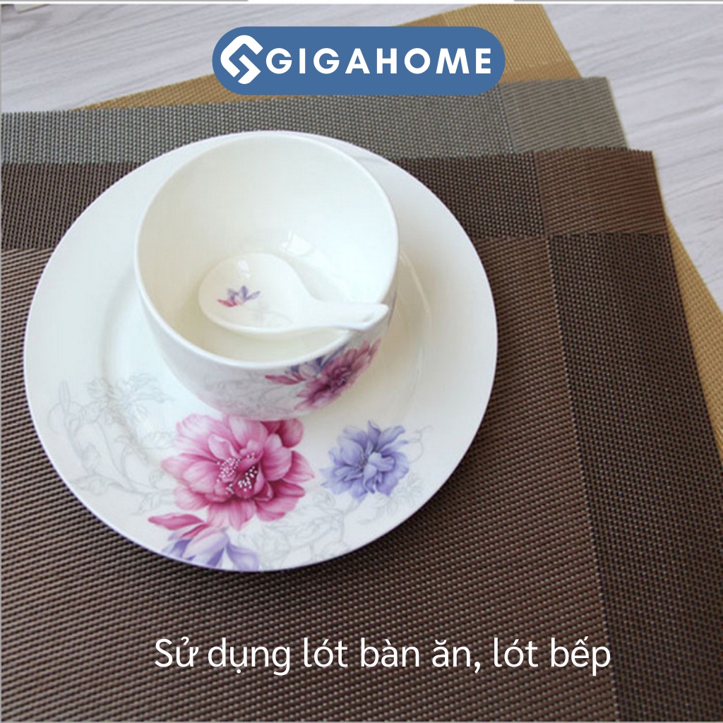 Tấm Lót Bàn Ăn GIGAHOME Cách Nhiệt, Chống Thấm Nước, Trang Trí 9084