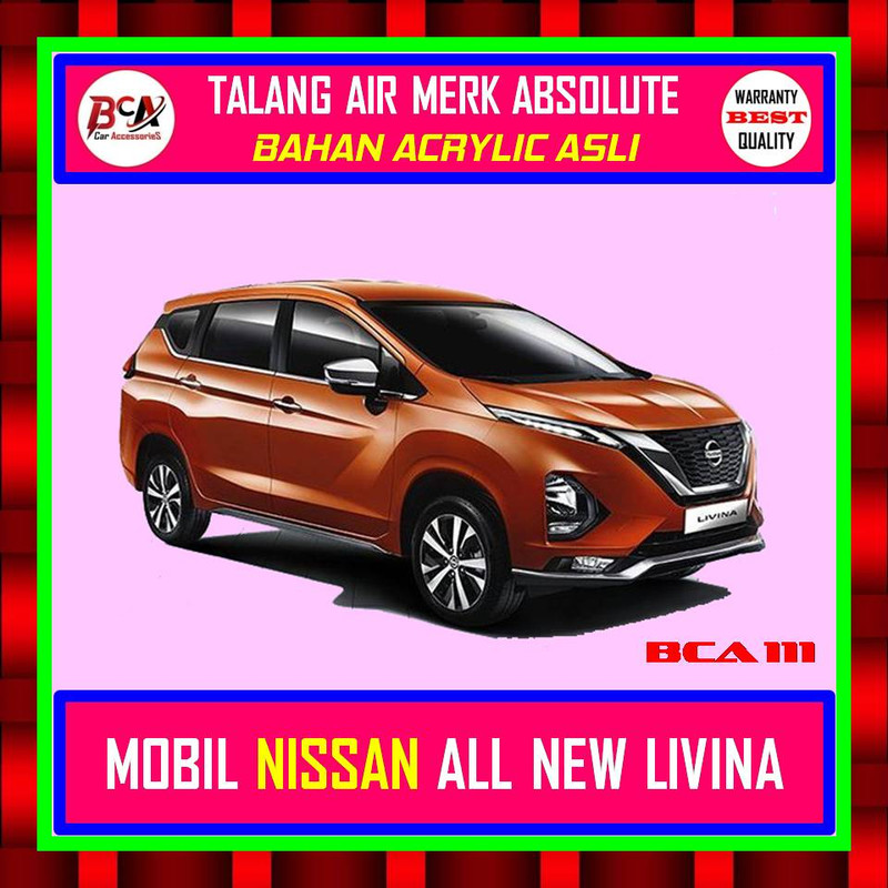 Mái hiên nước NISSAN ALL LIVINA 2019 UP - SLIM MODEL - ABSOLUTE nhãn hiệu mới