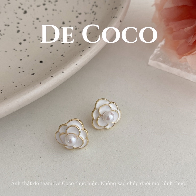 Bông tai khuyên tai xà cừ Lava earrings De Coco