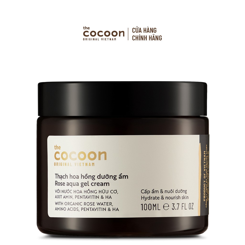 Bigsize - Thạch hoa hồng dưỡng ẩm (kem dưỡng ẩm) Cocoon cấp ẩm & nuôi dưỡng 100ml