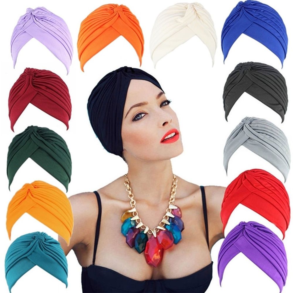 Khăn trùm đầu phong cách Hồi giáo nhiều màu sắc thời trang cho nữ