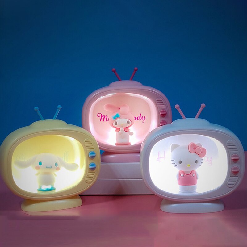 Sanrio đèn ngủ để bàn hình tv cinnamoroll mini dễ thương cho bé gái