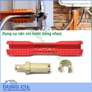 Dụng cụ vặn vòi nước đa năng đầu nhựa vặn dây cấp nước lavabo