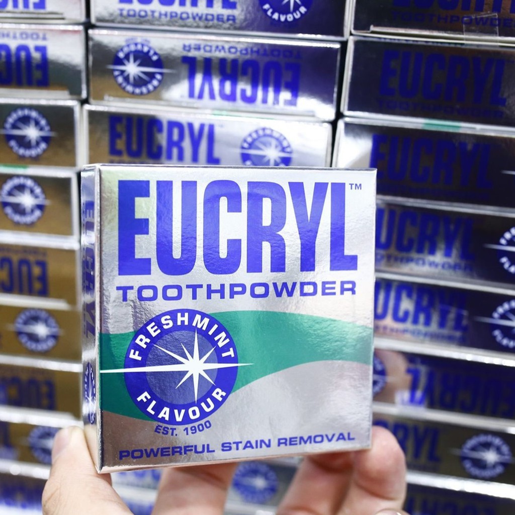 Bột Tẩy Trắng Răng Eucryl Toothpowder 50g ( chính hãng)