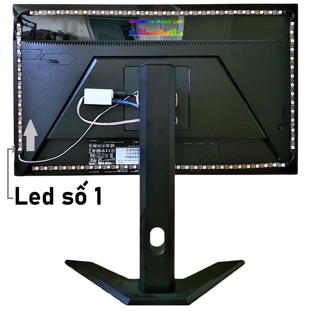Đèn led Ambilight USB theo màu màn hình kết hợp 75 hiệu ứng nháy theo nhạc (Hàng chất lượng)