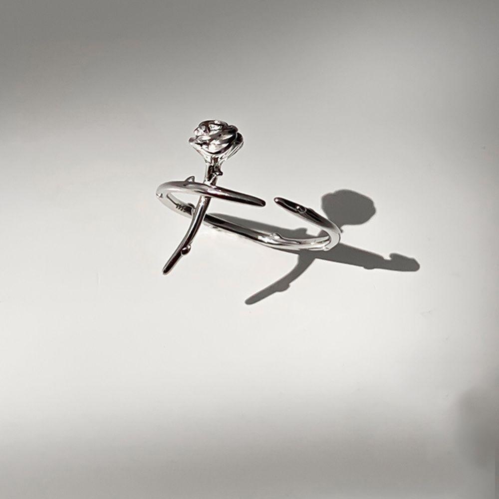 Nhẫn Thiết Kế Hình Hoa Hồng 3D Sáng Tạo Thời Trang Cho Nữ