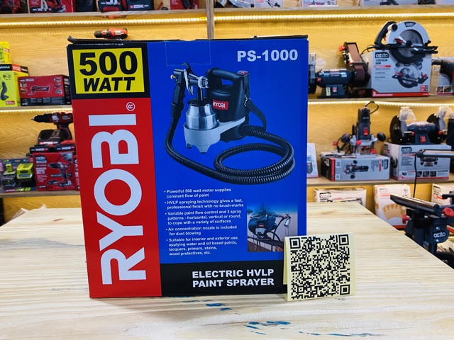 MÁY PHUN SƠN HIỆU RYOBI JAPAN PS-1000 MỚI 100% CHÍNH HÃNG NHẬP KHẨU