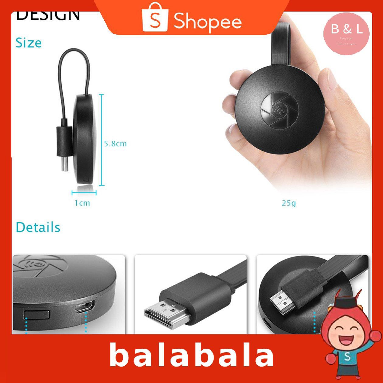 Mirascreen Thiết Bị Chuyển Đổi Không Dây G2 Miracast Tv Hdmi Dongle Hd Hỗ Trợ Ios Android Dlna Airplay