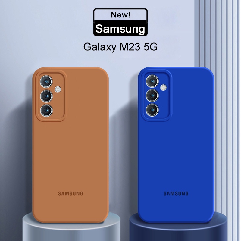 Ôp Điện Thoại Silicon Dẻo Màu Trơn Kiểu camera Cho samsung galaxy m54 m53 m52 m33 m23 f23 5g m14 m21 m31 m30s m13 4g Ốp