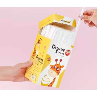 5 hộp ống hút sinh tố bọc màng giấy 21x0.5cm 300cai/hop