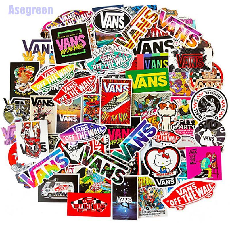 Bộ 100 Miếng Dán Họa Tiết graffiti Trang Trí Ván Trượt / laptop / guitar / Xe Đạp / Xe Hơi / VANS