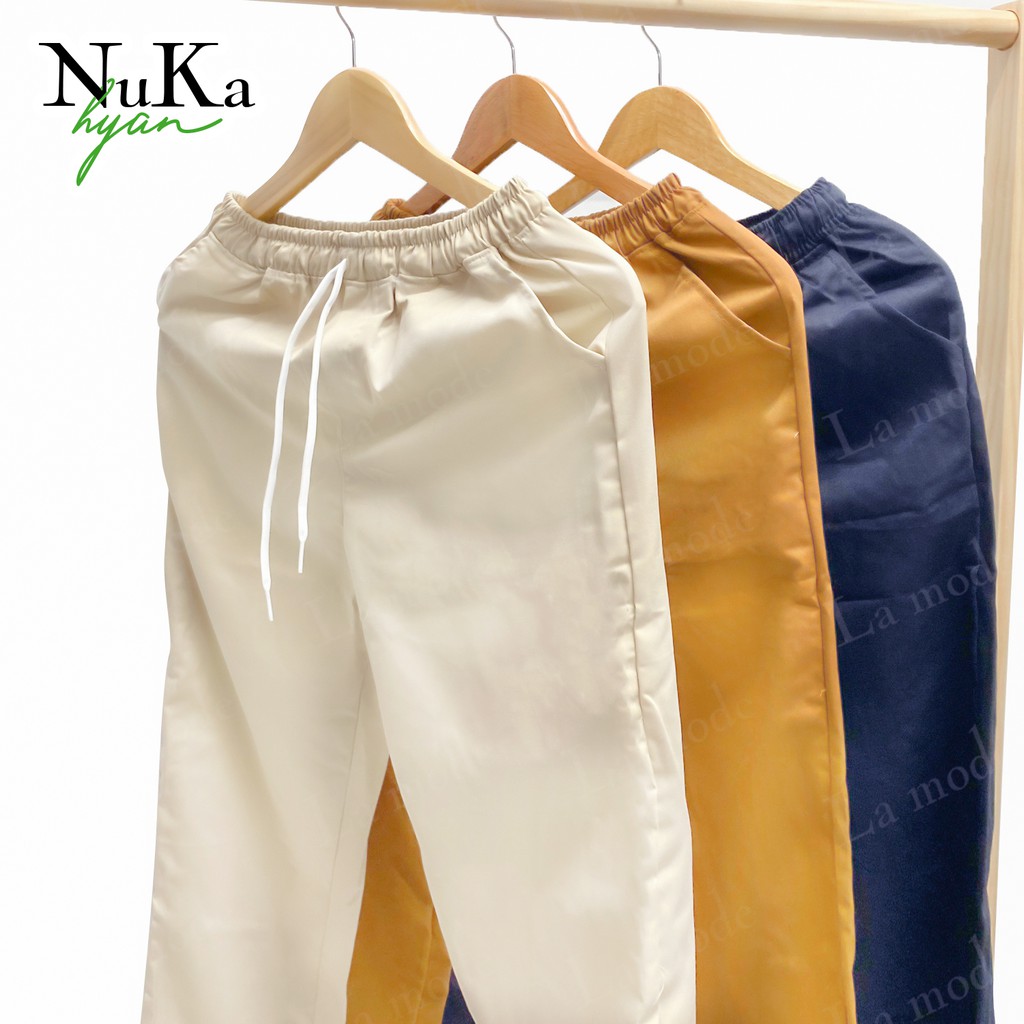 [Mã WAMT10K giảm 10K đơn 0K] Quần Kaki Ống Suông Unisex Nam Nữ - Quần Baggy Nam Nữ Mềm Co Dãn - Hy An