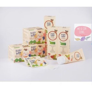 Khăn lau răng 💕FREESHIP💕 Xylitol và Kem đánh răng trẻ em Hàn Quốc Babybro hữu cơ an toàn nuốt được