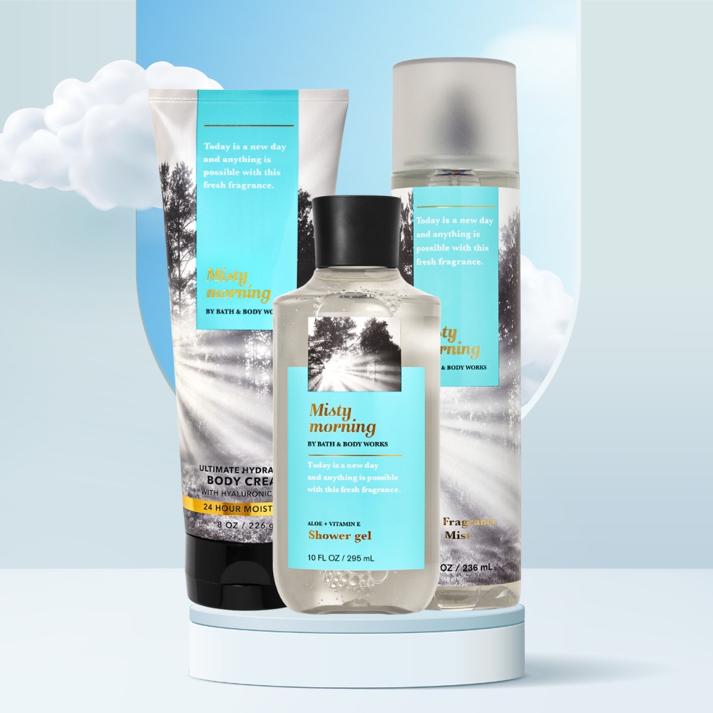 Xịt Thơm Toàn Thân Bath And Body Works Misty Morning -  Body Mist