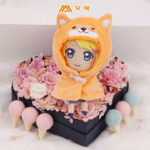 Áo choàng cho doll hình đầu thú xinh xắn, hàng chính hãng AIMON