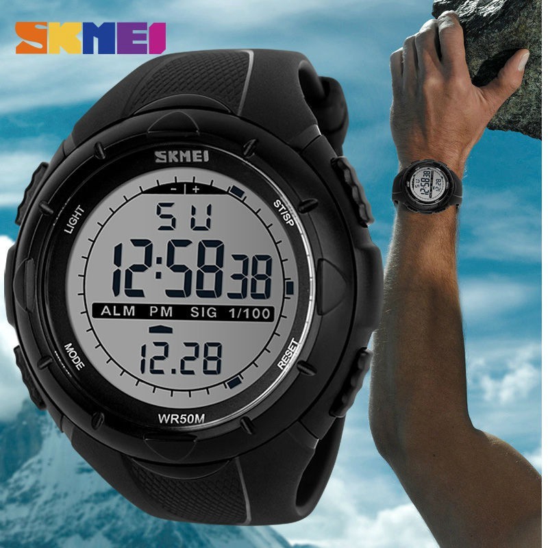 SKMEI 1025 Đồng hồ đeo tay thể thao kỹ thuật số chống nước nam nữ
