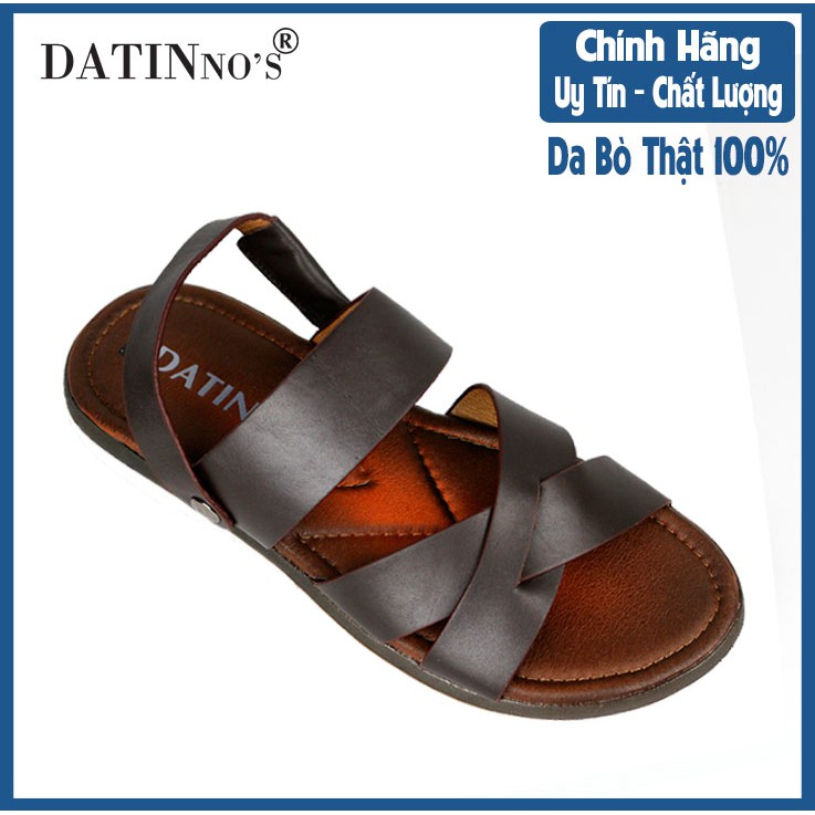 Giày Sandal Nam Da Bò DATINNOS (Nâu) - NAN2703