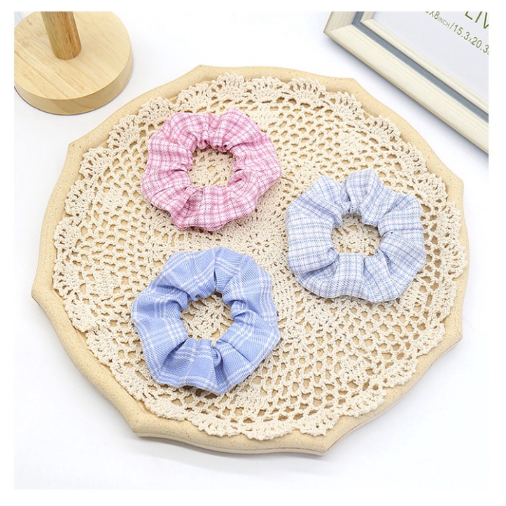 Cột Tóc Scrunchies Caro Đẹp - Dây Buộc Tóc Scrunchie Set Dễ Thương Giá Rẻ