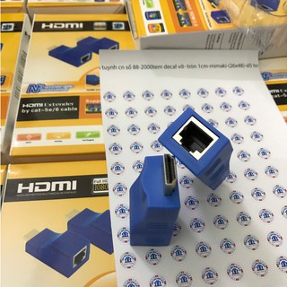 Bộ hdmi to lan 30m - hdmi kéo dài 30m qua sợi dây mạng hàng chuẩn chất lượng 2k-4k