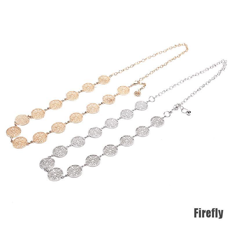 Thắt Lưng Dây Xích Kim Loại Thời Trang Cho Nữ