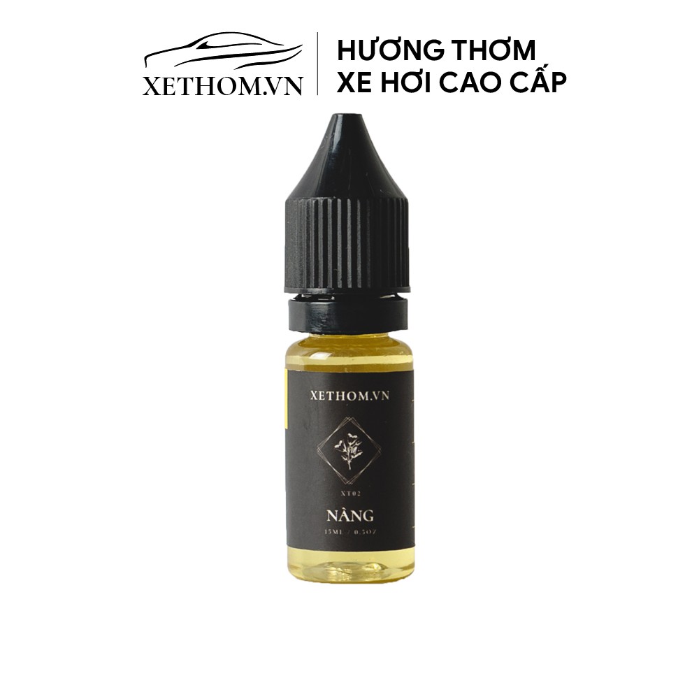 Tinh dầu nước hoa xe hơi cao cấp chai refill 15ml - 12 hương thơm thiên nhiên sang trọng và tinh tế [XETHOM]