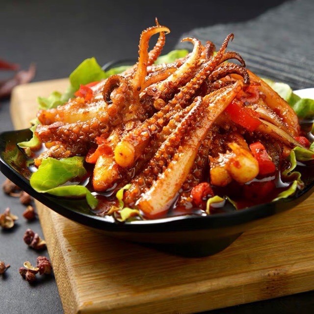 Râu Mực Cay Tứ Xuyên Ăn Liền 12g | Dacheng Food | BigBuy360 - bigbuy360.vn