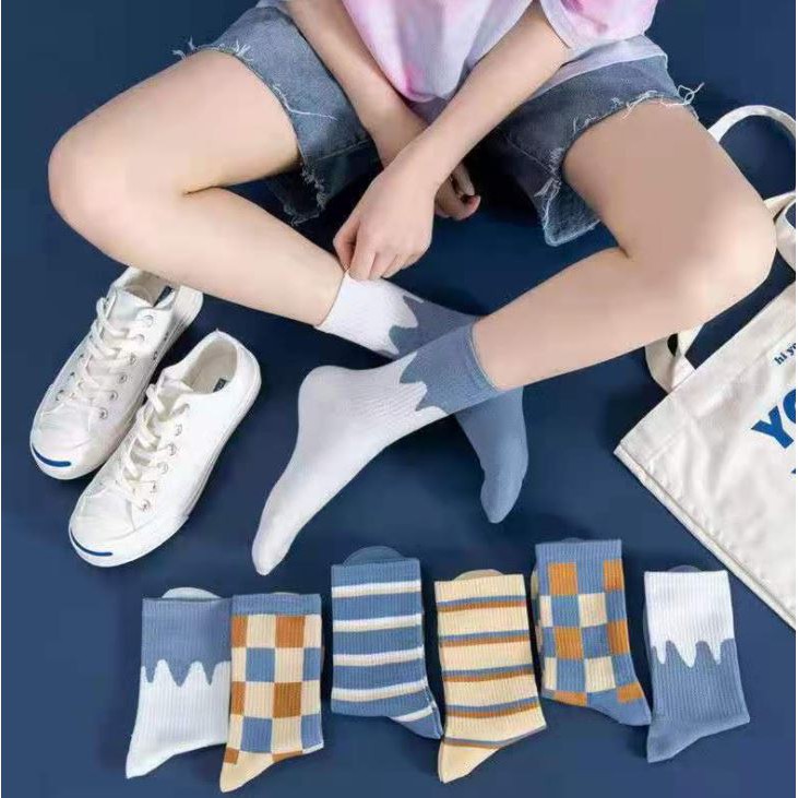 Set 5 Đôi Tất Vớ Nữ Cao Cổ Ms.Birthday Nhiều Màu