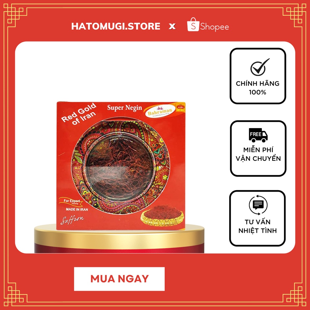 Saffron [Hàng Loại 1- Giá tốt nhất]  Nhụy Hoa Nghệ Tây super negin saffron iran 1gr