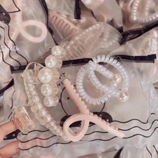SET 5 KẸP TÓC NGỌC TRAI nhân tạo XÀ CỪ NHÂN TẠO CỰC ĐẸP KIỂU DÁNG HÀN QUỐC SIÊU HOT