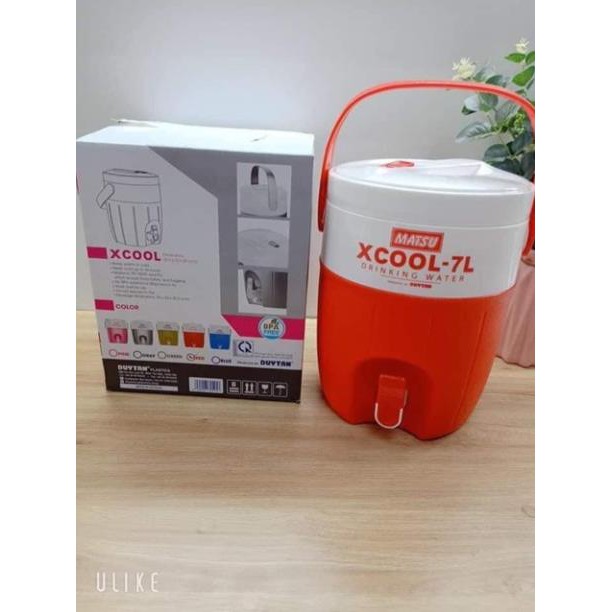 BÌNH ĐÁ GIỮ NHIỆT CÓ VÒI MATSU XCOOL DUY TÂN 7 lít