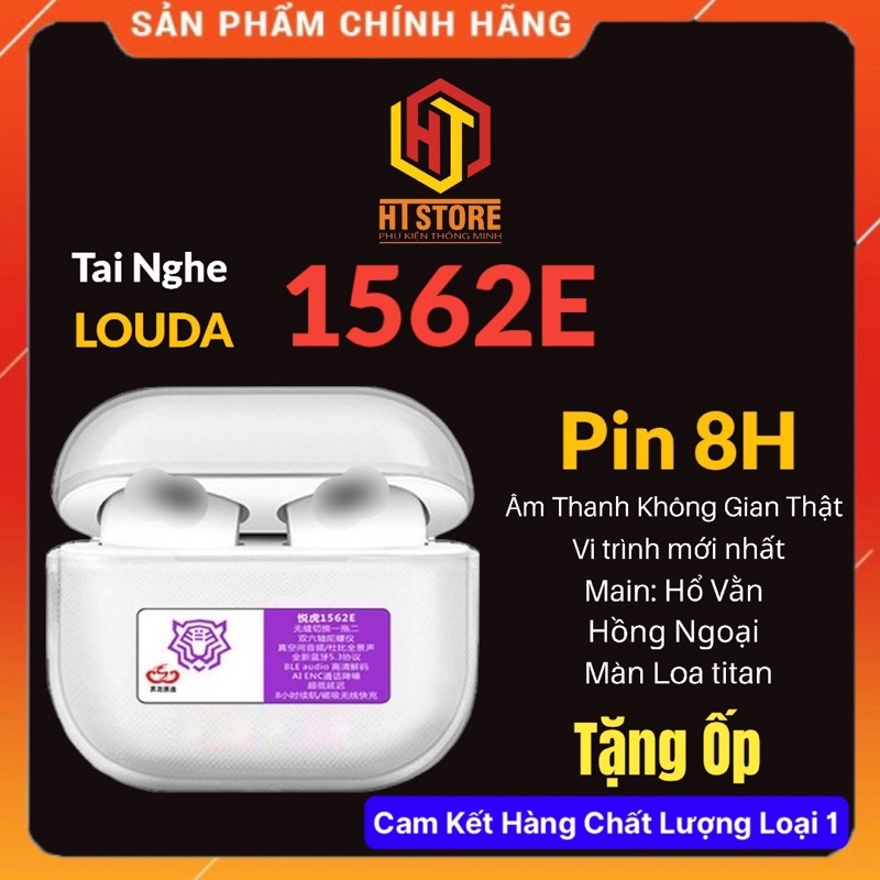 [HT Store] Tiger Louda Tws 1562E Pin Nén Tròn 8 Giờ, Âm Thanh Vòm Thật