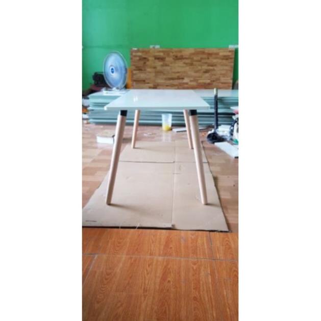 (Freeship 30k) Bàn làm việc bàn học bàn ăn chân gỗ tần bì 60×120cm