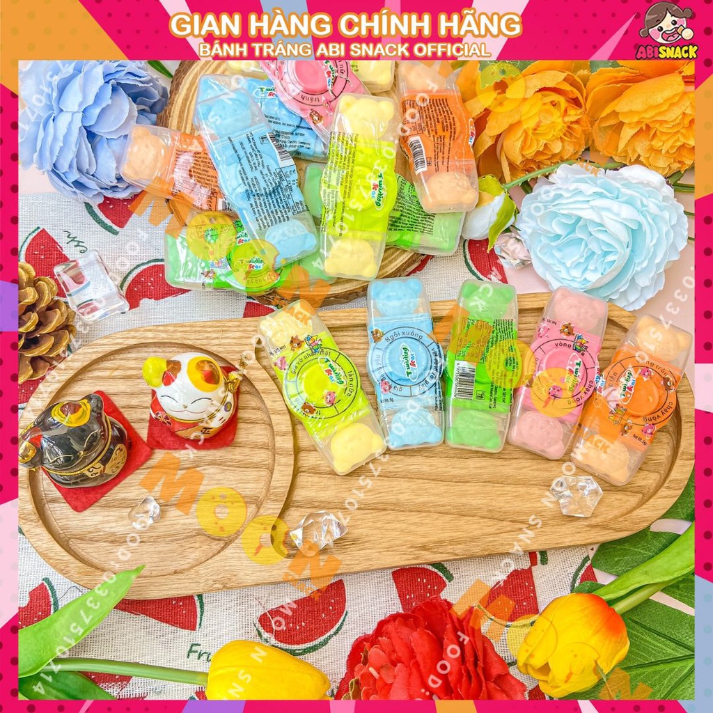 Kẹo gấu vòng xoay thử thách vừa ăn vừa chơi vui twirling bear 5g/1 cái bánh kẹo độc lạ Moon Snack Food