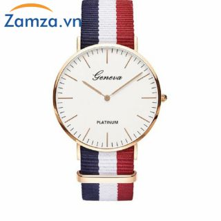 Đồng hồ nam Geneva dây dù siêu bền hàng loại tốt TMG030006