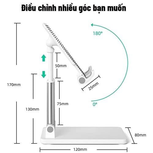 Giá đỡ điện thoại để bàn gấp gọn đa năng,Kệ Đỡ Điện Thoại chất liệu nhựa cao cấp phù hợp mọi dòng điện thoại, ipad