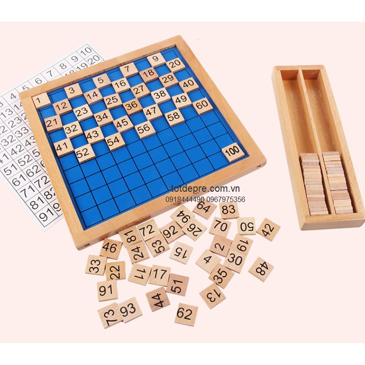 Bộ giáo cụ Montessori Bảng Pytago