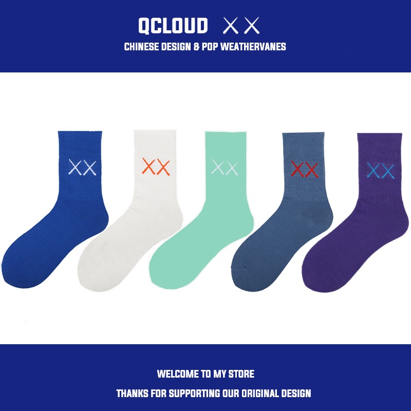 WAFNHA D534 Vớ Cotton Thể Thao Thời Trang Dành Cho Nam