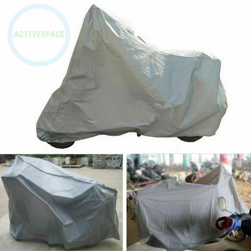 Motorcycle Protective Cover Accessory Rain&amp;Dust PEVA Silver gray 200*100cm Replacement Waterproof Bike Scooter