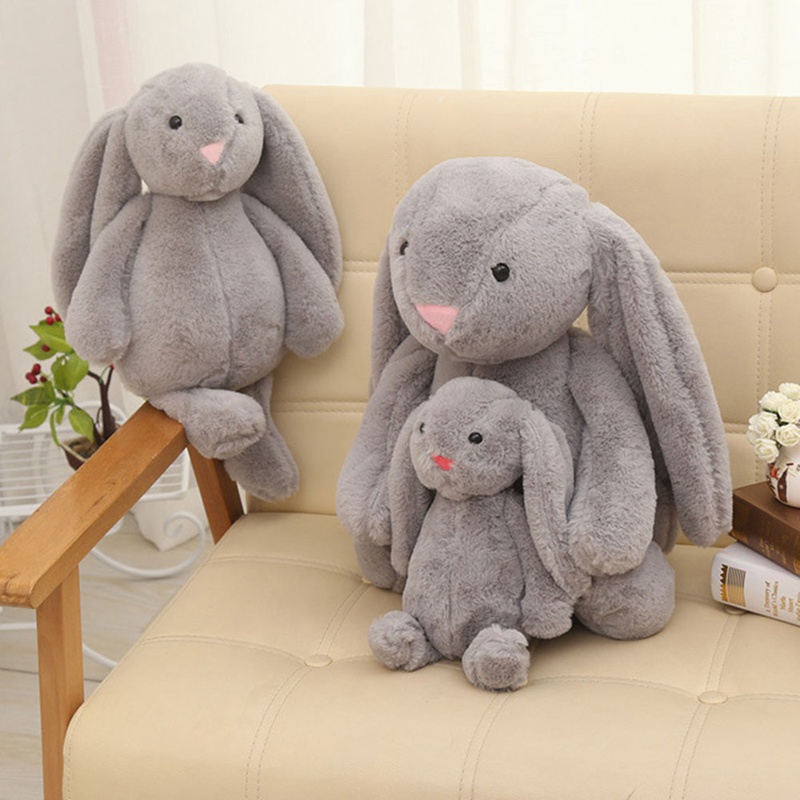 Thú Nhồi Bông Hình Thỏ Tai Dài Thiết Kế Đáng Yêu