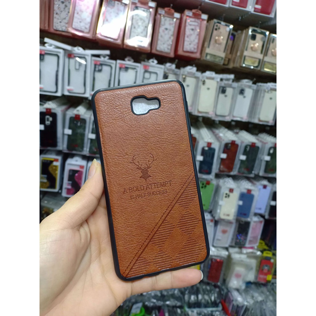 Ốp lưng dẻo da in hình Hươu cho Samsung J7 Prime