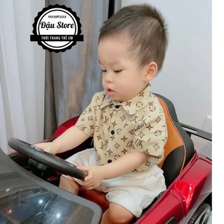 Set Quần áo LV công tử QCCC mùa hè siêu chất cho bé trai