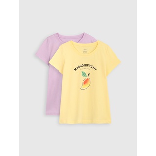 [WABRCNFT91 - 10% - Tối đa 30K - ĐH từ 99K] Set 02 áo phông bé gái cotton USA CANIFA - 1SA21S006-SP214