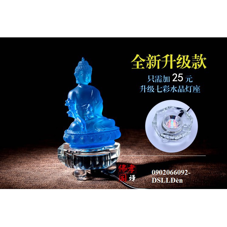 Tượng phật dược sư có đế đèn led