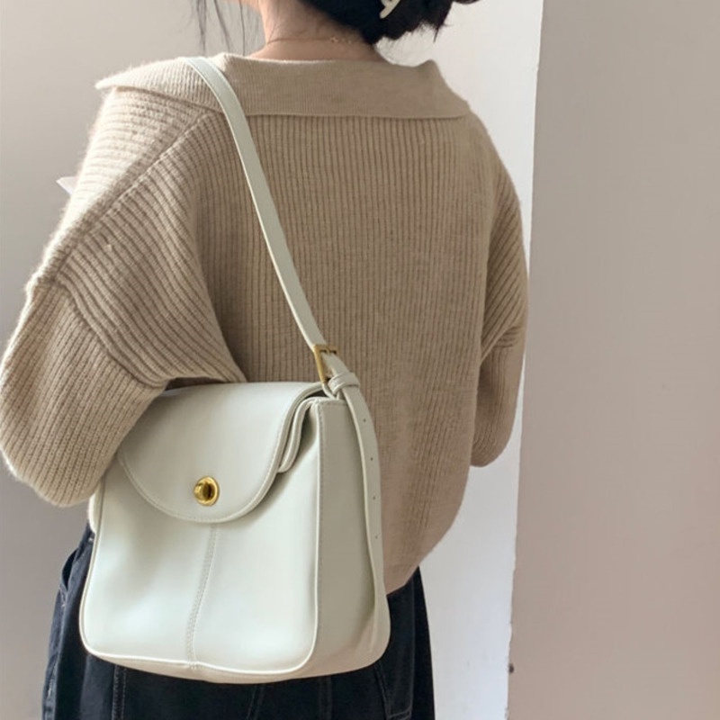 Áo Len Tay Dài Phong Cách Retro Thời Trang Hàn Quốc Cho Nữ