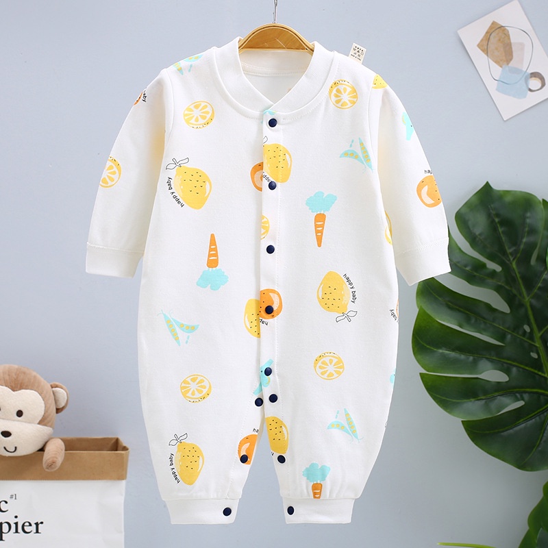 Body liền thân, bodysuit dài tay cotton cho bé trai và bé gái sơ sinh từ 3-12kg, hàng đẹp xuất Hàn