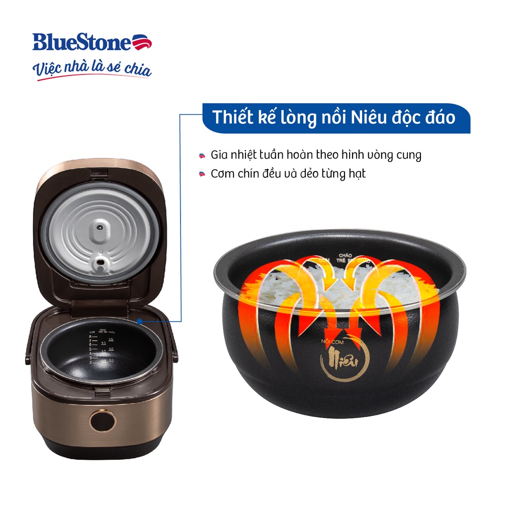 Nồi Cơm Điện Cao Tần 1.5L BlueStone RCB-5988