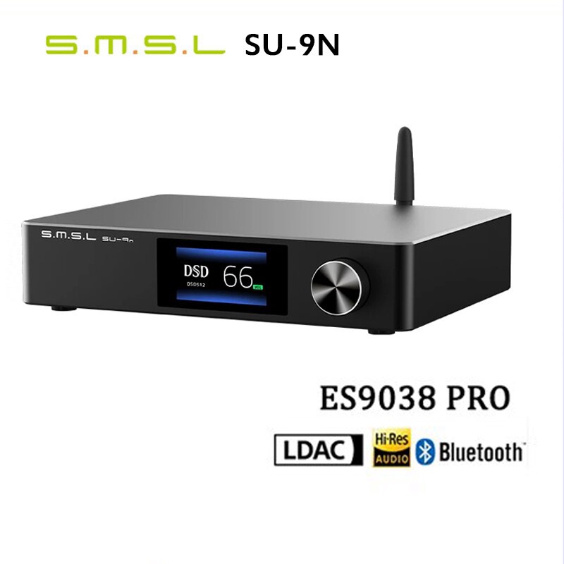 Giải Mã DAC SMSL SU-9n ES9038PRO - Bluetooth 5.0 - DSD512 PCM768kHz/32Bit