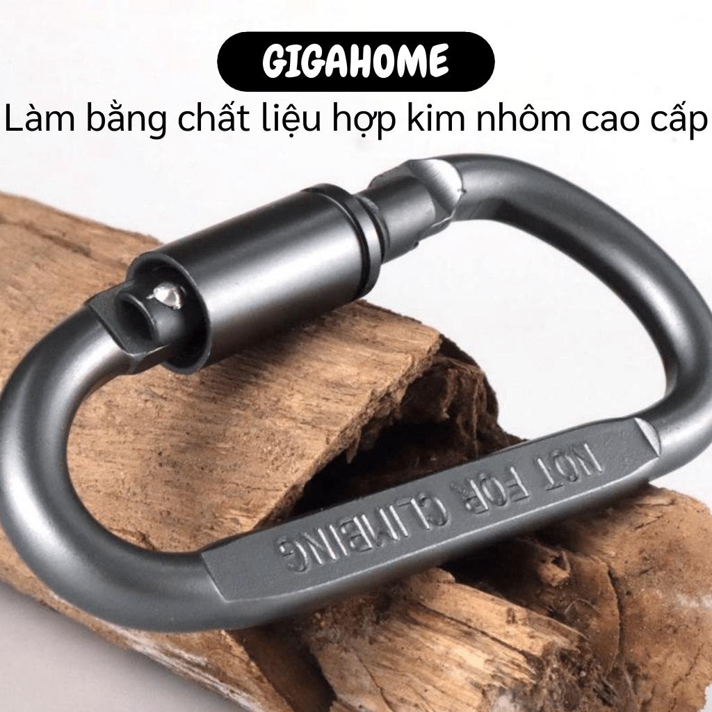 Móc Khoá Xe Đa Năng Carabiner GILA HOME Hợp Kim Nhôm Chắc Chắn Siêu Bền Kích Thước 8.1 x 4.1cm